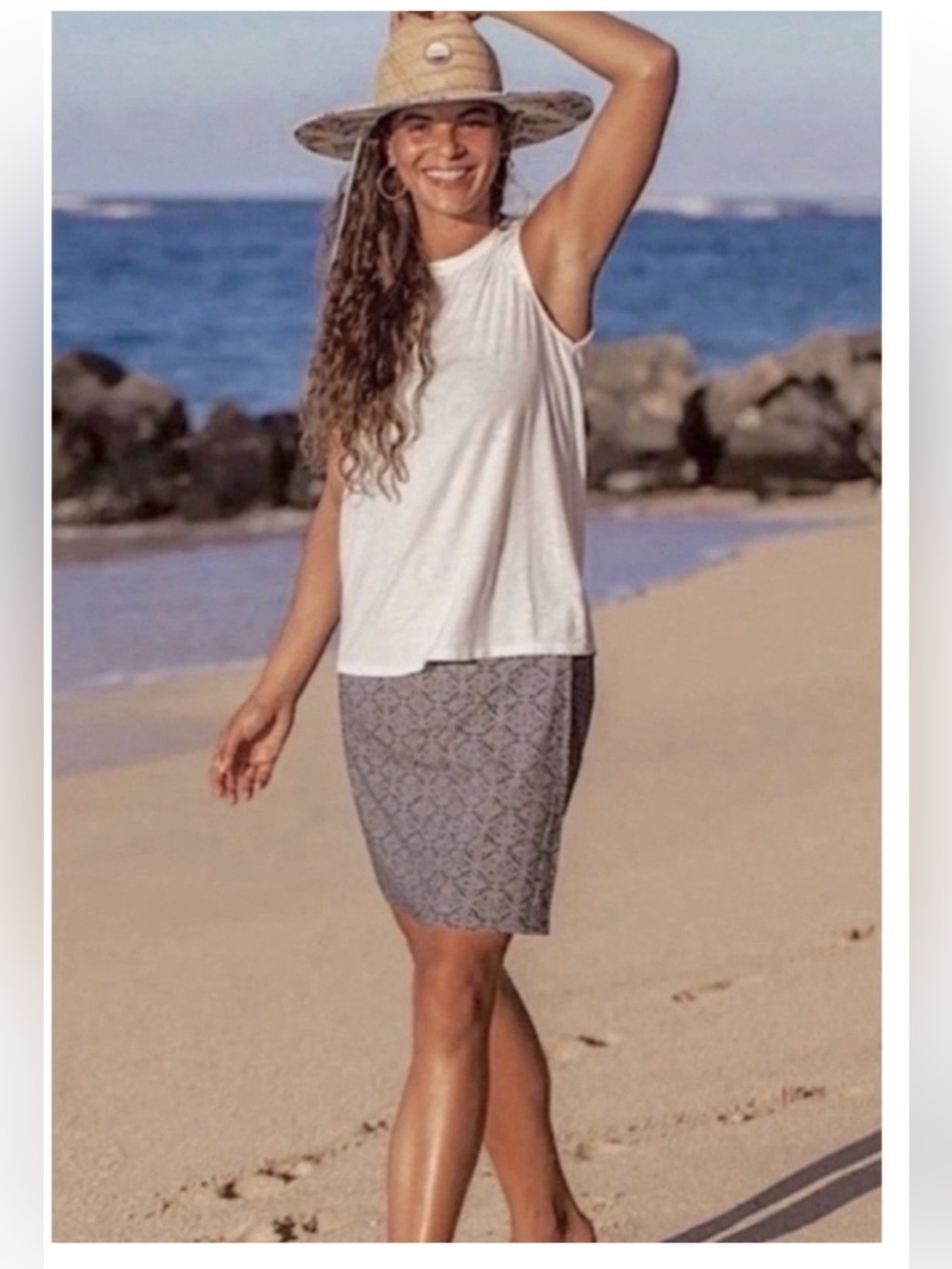 Rip Skirt Black Pearl Batik Wrap Skirt Length 2 Classic Print
